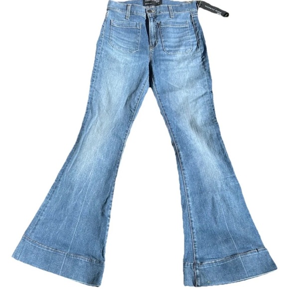 New Veronica Beard High Rise Sheridan Bell Bottoms  Jeans Denim Keystone 29 - Picture 4 of 11